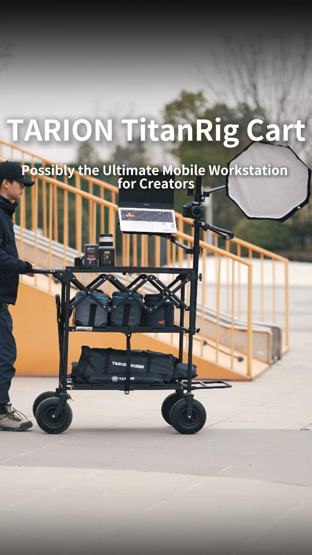 Amazon | TARION 折りたたみ式 カメラカート：ハンドル付き機材カート